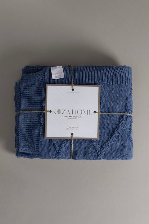 Koza Home Espuma De Mar Indigo TV Blanket 130x170 37142 130 x 170