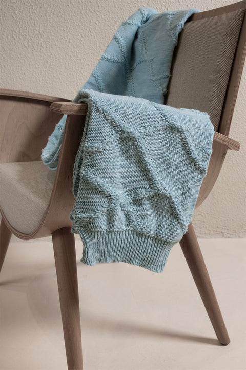 Koza Home Espuma De Mar Blue Single Blanket 160x220 37146 Single