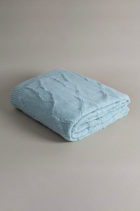 Koza Home Espuma De Mar Blue Single Blanket 160x220 37146 Single