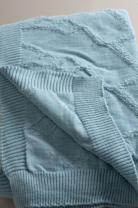 Koza Home Espuma De Mar Blue Single Blanket 160x220 37146 Single