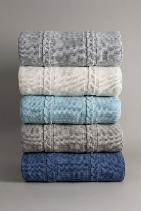 Koza Home Espuma De Mar Blue Single Blanket 160x220 37146 Single