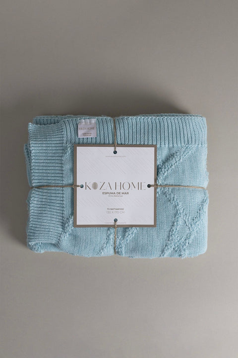 Koza Home Espuma De Mar Blue Tv Blanket 130x170 37147 130 x 170