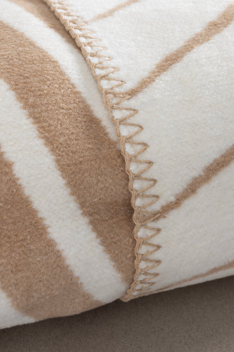 Koza Home Twin Blanket Soft Cotton Single Blanket Coffee Cream 150 x 200 5032A Single