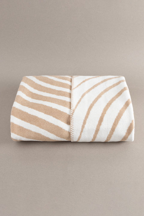 Koza Home Twin Blanket Soft Cotton Double Blanket Coffee Cream 200 x 220 5036A Double