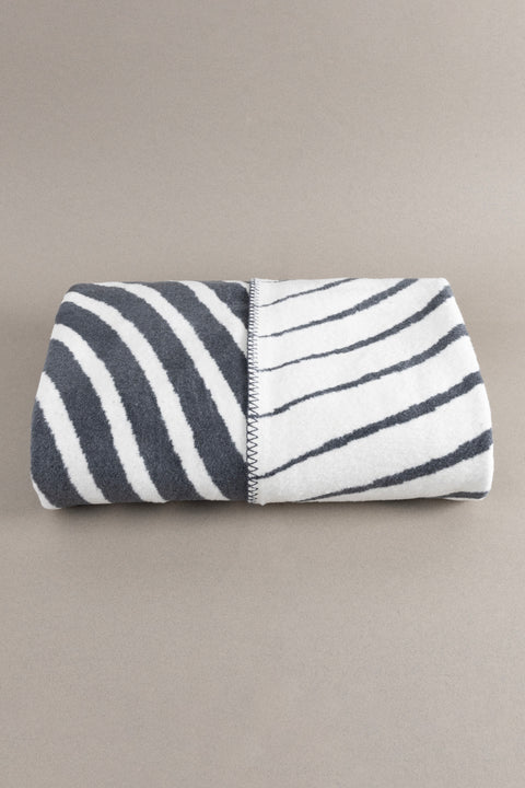 Koza Home Twin Blanket Soft Cotton Double Blanket Anthracite Cream 200 x 220 5038A Double