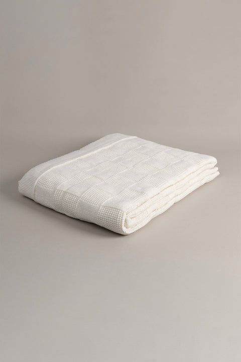 Koza Home Plaid Cream Double Blanket 200x220 15000 Double