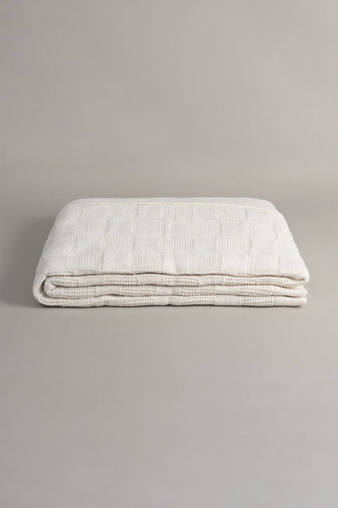 Koza Home Plaid Cream Single Blanket 160x220 15001 Single