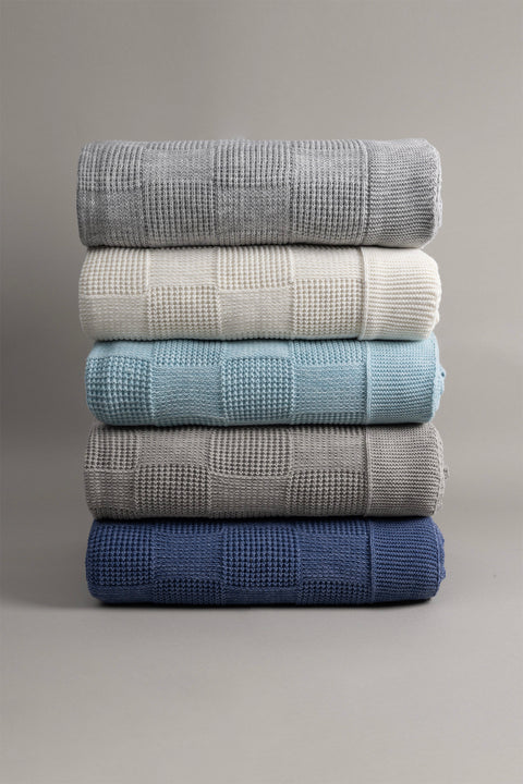 Koza Home Plaid Gray Double Blanket 200x220 15005 Double