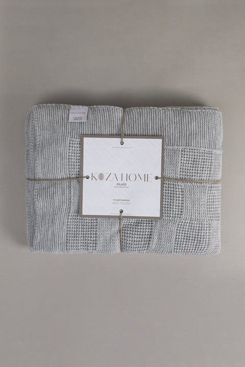 Koza Home Plaid Grey TV Blanket 130x170 15007 130 x 170