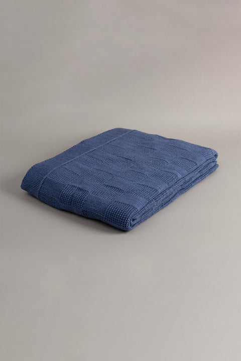 Koza Home Plaid Indigo Double Blanket 200x220 15015 Double