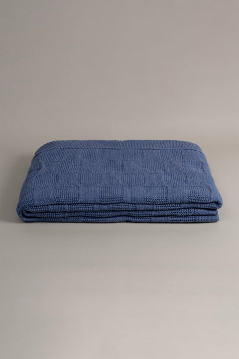 Koza Home Plaid Indigo Double Blanket 200x220 15015 Double
