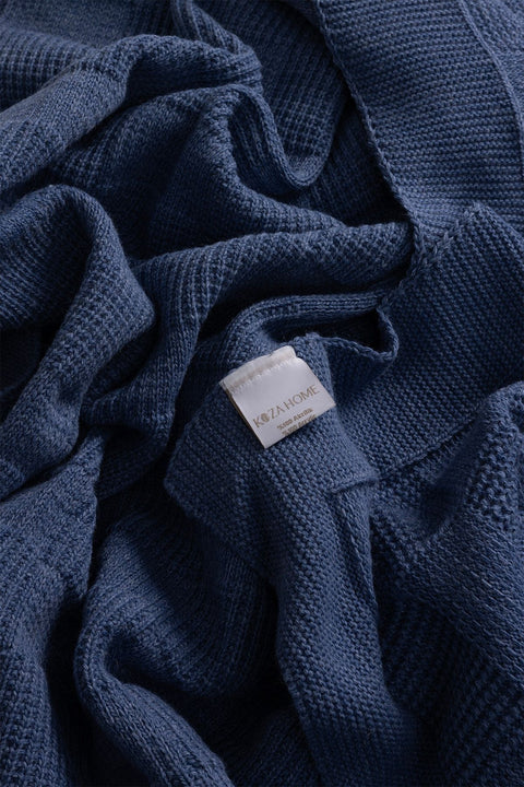 Koza Home Plaid Indigo Single Blanket 160x220 15016 Single