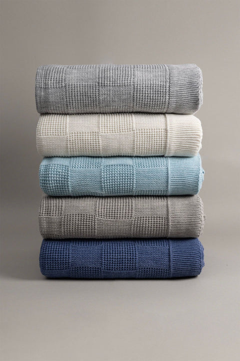 Koza Home Plaid Indigo Single Blanket 160x220 15016 Single