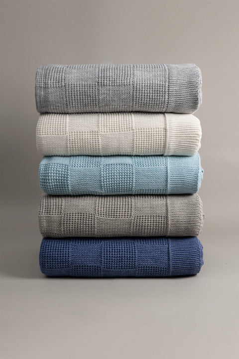 Koza Home Plaid Blue Double Blanket 200x220 15020 Double