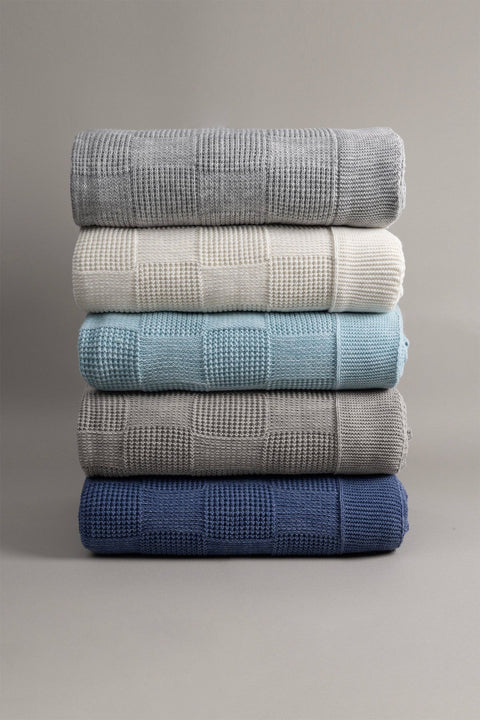 Koza Home Plaid Blue Single Blanket 160x220 15021 Single