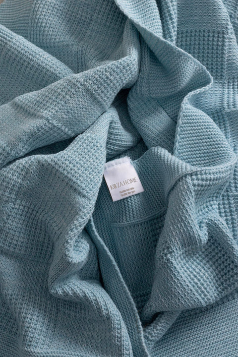 Koza Home Plaid Blue TV Blanket 130x170 15022 130 x 170