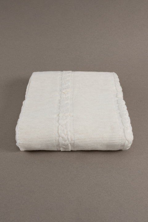 Koza Home Trenza Cream Double Blanket 200x220 15025 Double