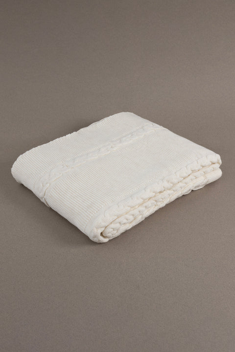 Koza Home Trenza Cream Single Blanket 160x220 15026 Single