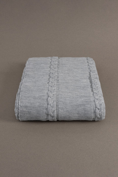 Koza Home Trenza Gray Double Blanket 200x220 15030 Double