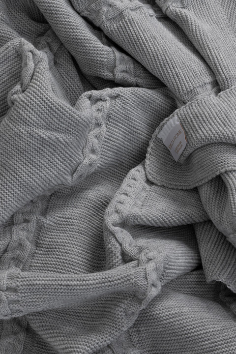 Koza Home Trenza Gray Double Blanket 200x220 15030 Double