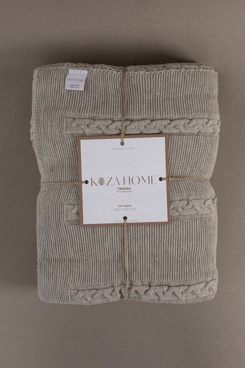 Koza Home Trenza Mink Double Blanket 200x220 15035 Double
