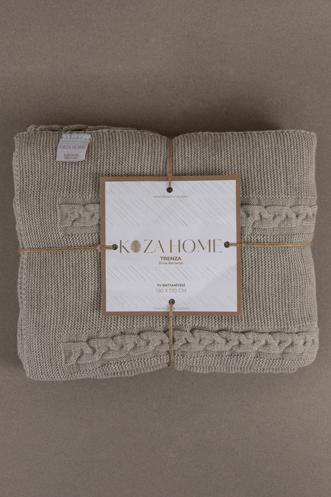 Koza Home Trenza Mink TV Blanket 130x170 15037 130 x 170