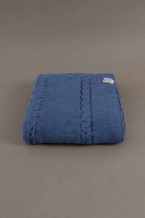 Koza Home Trenza Indigo Double Blanket 200x220 15040 Double