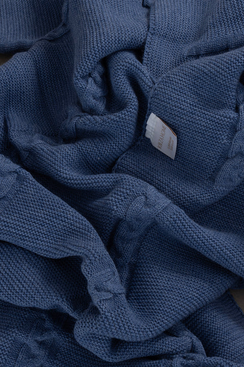 Koza Home Trenza Indigo TV Blanket 130x170 15042 130 x 170