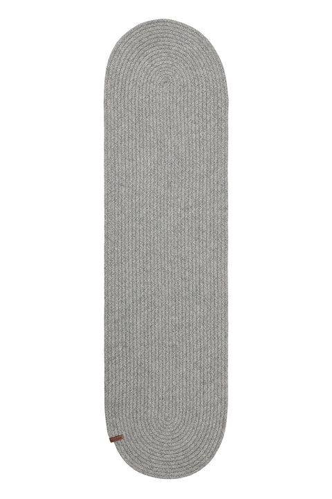 Koza Home Cesta American Service Handmade Cotton Gray Jute Knitted Decorative Plain Runner 37x136cm 9685 37 x 136