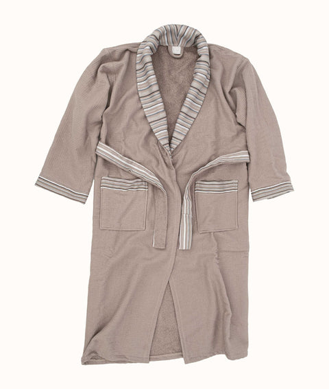 Koza Home Limira Set of 2 Mink Cotton 1 Bathrobe L-XL 1 Dowry Towel 50x90 2233 L-XL