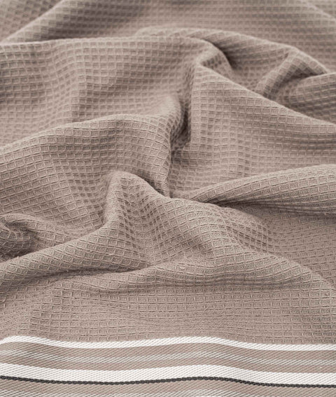 Koza Home Limira Set of 4 Mink Cotton 2 Bathrobes (1 SM)-(1 L-XL) 2 Dowry Towels 50x90 2238 SML-XL