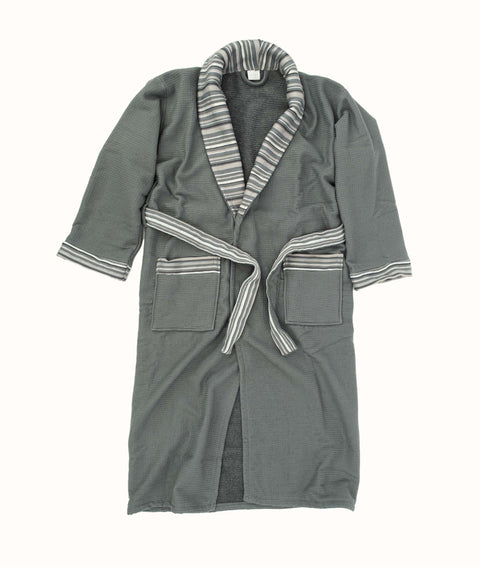 Koza Home Limira Set of 4 Green Cotton 2 Bathrobes (1 SM)-(1 L-XL) 2 Dowry Towels 50x90 2240 SML-XL