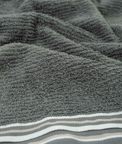 Koza Home Limira Set of 4 Green Cotton 2 Bathrobes (1 SM)-(1 L-XL) 2 Dowry Towels 50x90 2240 SML-XL