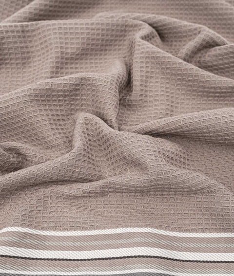 Koza Home Limira 2 Piece Mink Dowry Towel Set 50x90-90x150 2258 50 x 90 - 90 x 150