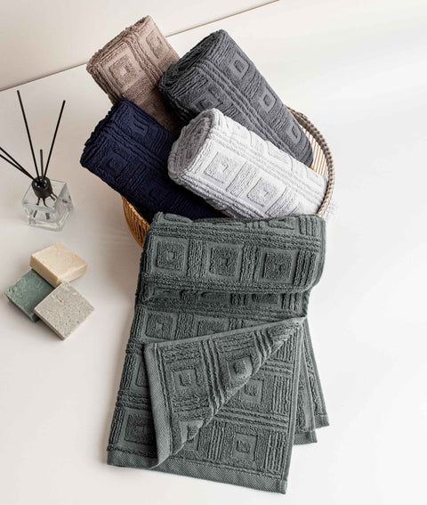 Koza Home Pydna 5-Piece Multicolored Face Towel 50x90 2268 50 x 90