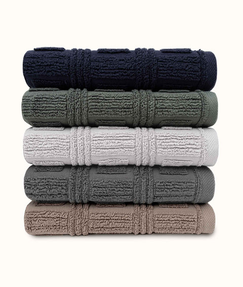 Koza Home Pydna 5-Piece Multicolored Face Towel 50x90 2268 50 x 90