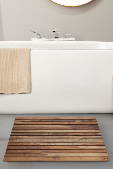 Koza Home Estera Teak Wood Bath Mat 60x90 9984 60 x 90
