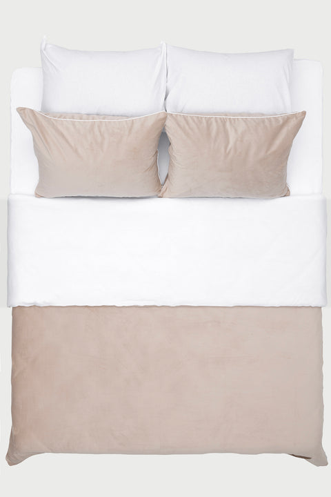 Koza Home Linda Mink Velvet Double Duvet Cover Set 200x220 4 Pillows 5008 200 x 220