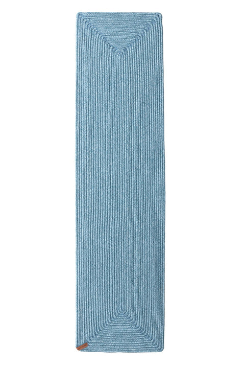 Koza Home Cesta Handmade Knitted Turquoise Cornered Runner 37x136 4004 37 x 136