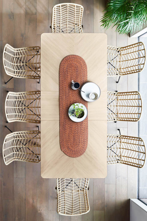 Koza Home Cesta Handmade Knitted Tile Runner 37x136 4029 37 x 136