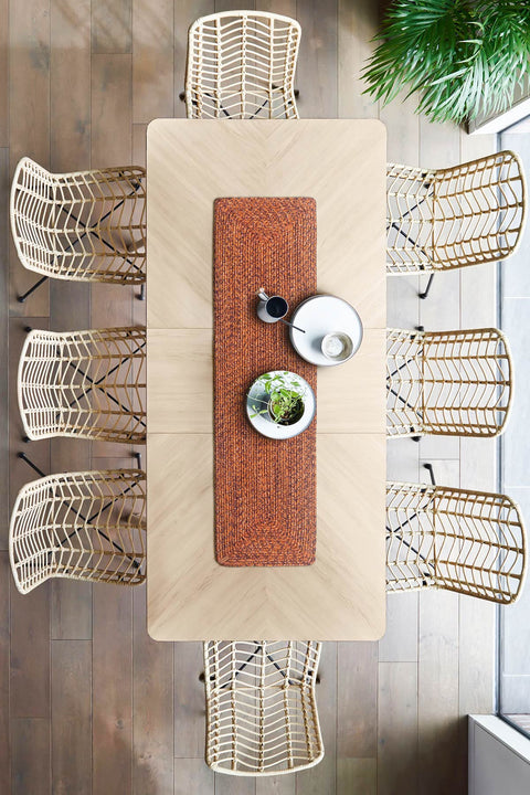 Koza Home Cesta Handmade Knitted Tile Angled Runner 37x136 4032 37 x 136
