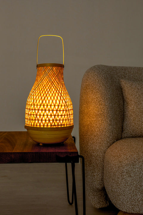 Koza Home Meander Bamboo Table Lamp 23x37 cm 4588 23x37