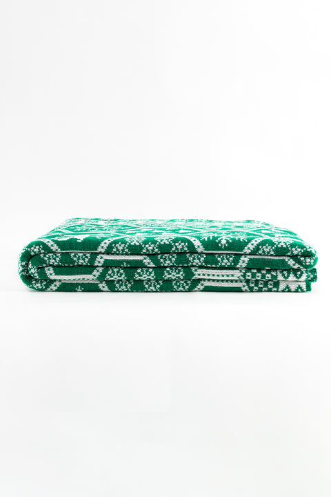 Koza Home Destino Green New Year Christmas Patterned Tv Blanket 130x170 2026 130 x 170