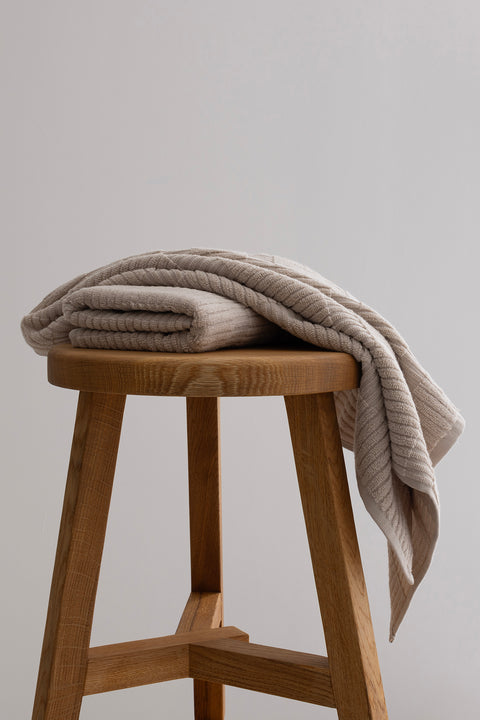 Koza Home Ivory Beige Bordered Micro Fiber 100% Cotton 2-Piece Hand Face Towel Set 50 X 90 - 50 X 90 1110A 50 x 90 - 50 90