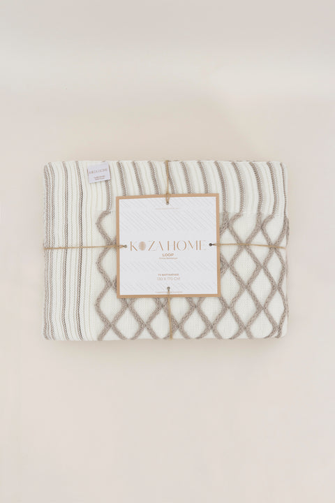 Koza Home Loop Mink Acrylic TV Blanket 130x170 3730A 130 x 170