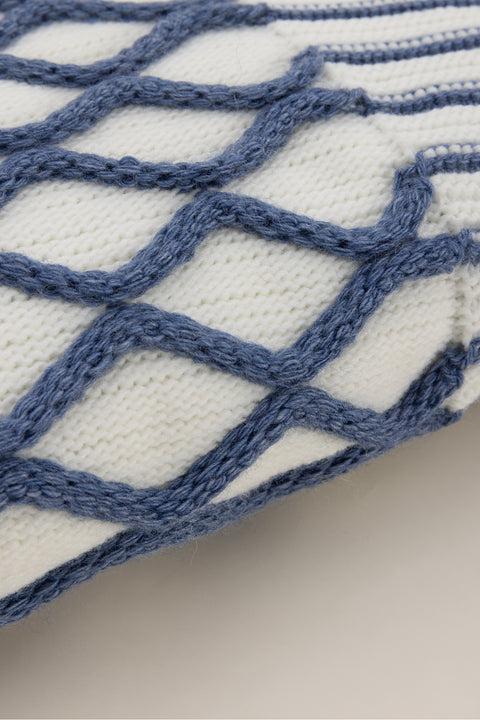 Koza Home Loop Indigo Acrylic TV Blanket 130x170 3732A 130 x 170