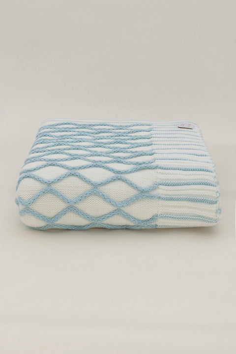 Koza Home Loop Turquoise Acrylic TV Blanket 130x170 3733A 130 x 170