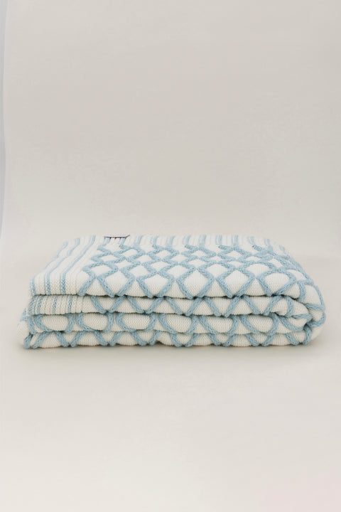 Koza Home Loop Turquoise Acrylic TV Blanket 130x170 3733A 130 x 170