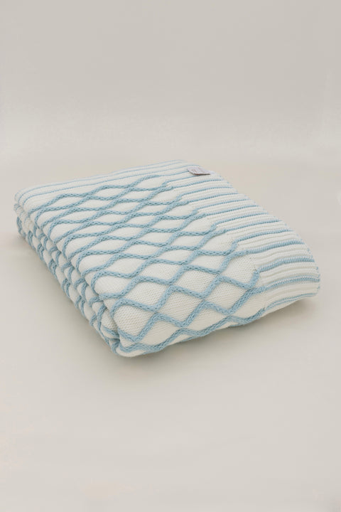 Koza Home Loop Turquoise Acrylic TV Blanket 130x170 3733A 130 x 170