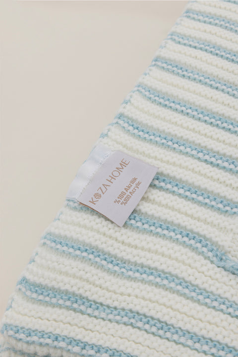 Koza Home Loop Turquoise Acrylic TV Blanket 130x170 3733A 130 x 170